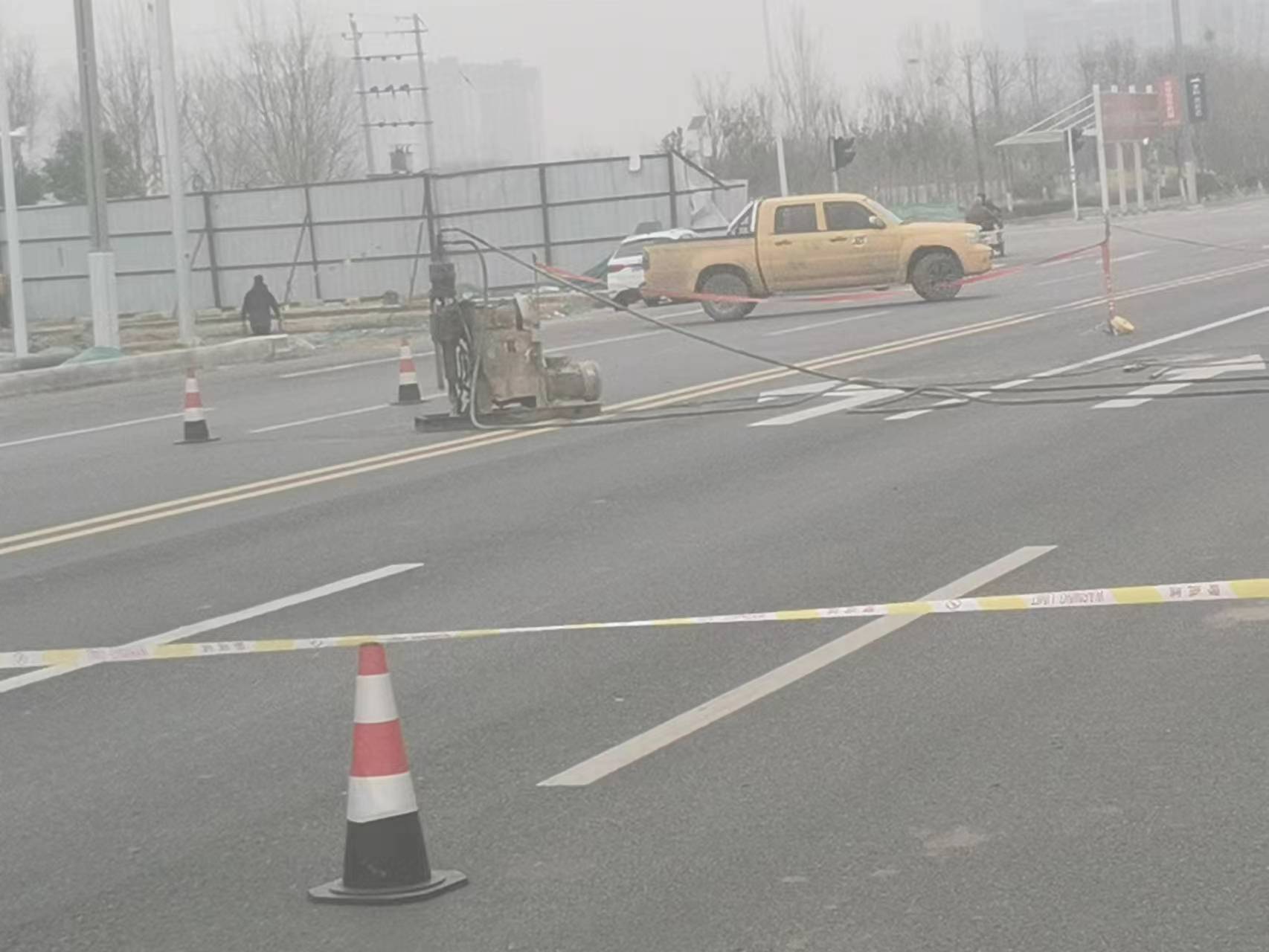 定海公路路基沉陷注浆